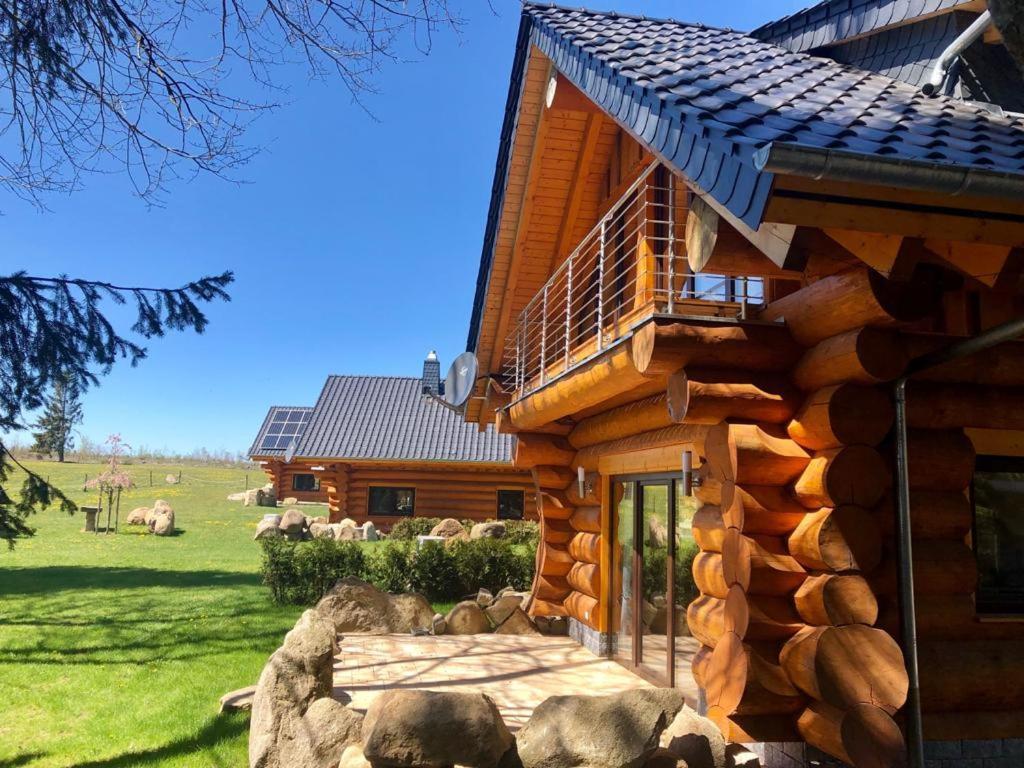 Naturstammhaus Und Appartements Zum Brockenbaecker 탠 외부 사진